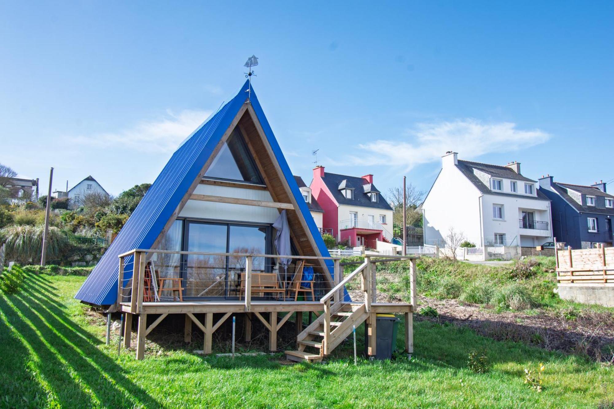 Villa Le Tipi Bleu Tiny House Neuve Avec Terrasse Et Jardin Camaret-sur-Mer Exterior foto